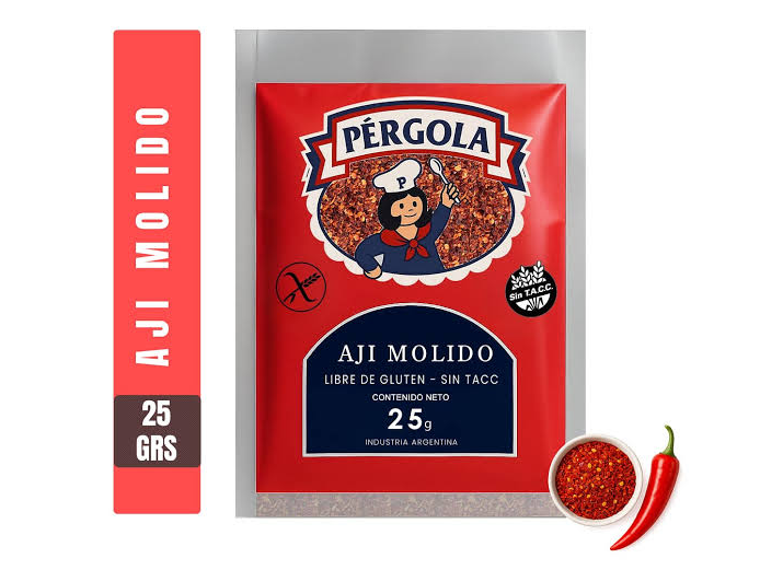 CONDIMENTO AJI MOLIDO "PERGOLA" 25 gr