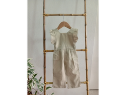 Jardinero de Tusor Natural con Volados