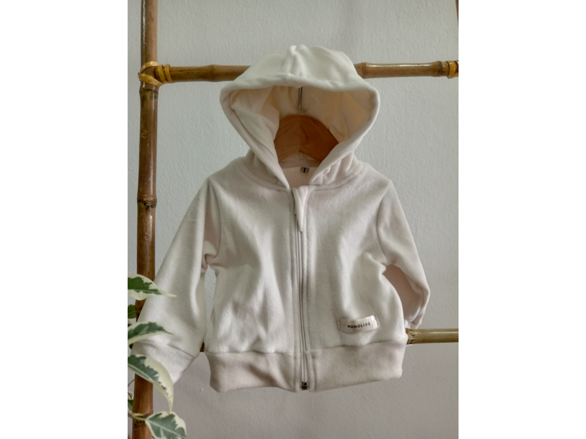 Campera de Plush, Natural, de 3 a 12 meses