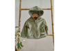 Campera de Plush, Verde, de 3 a 12 meses.