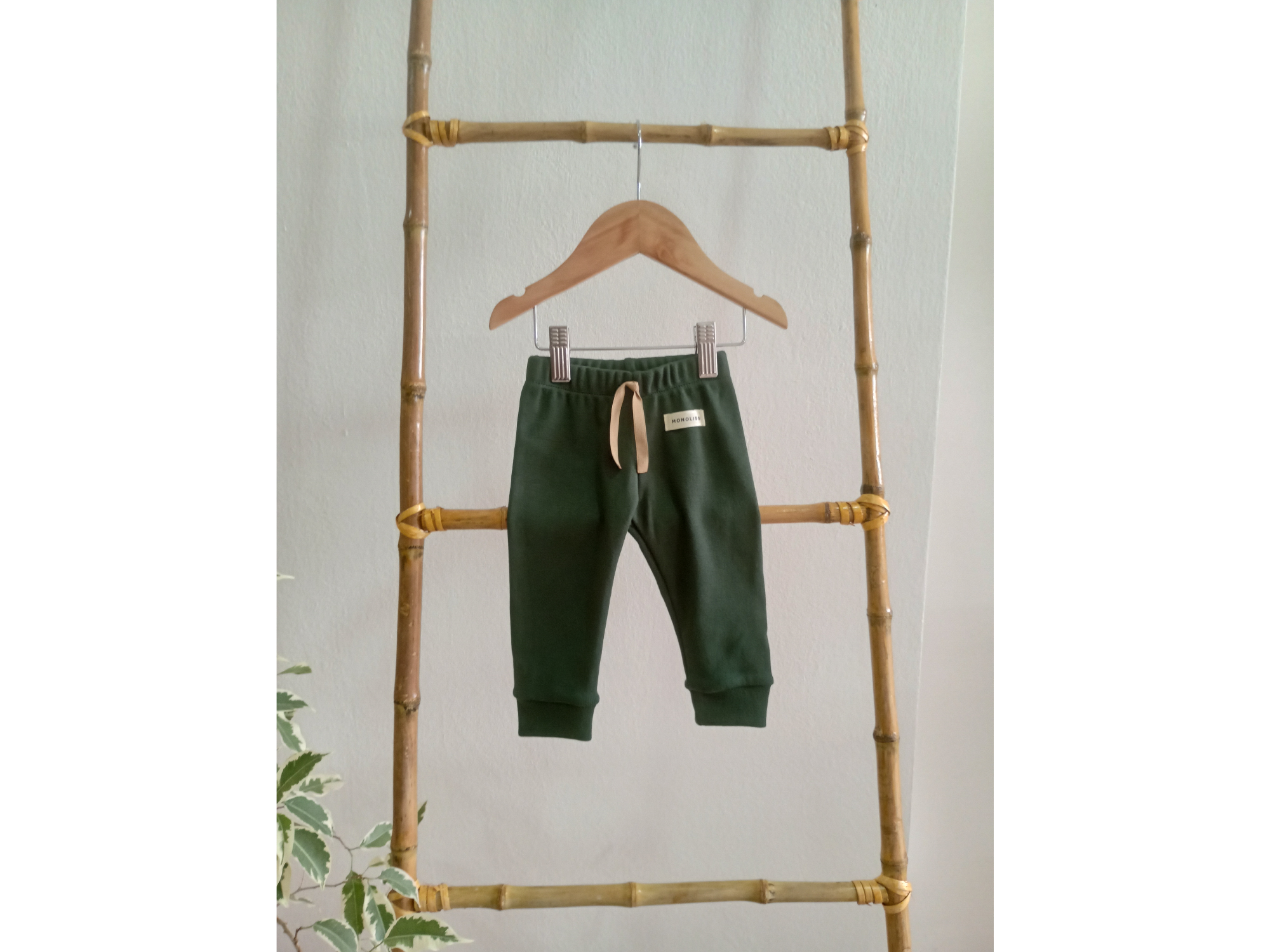 Babuchas de Algodón, Verde, de 0 a 18 meses.