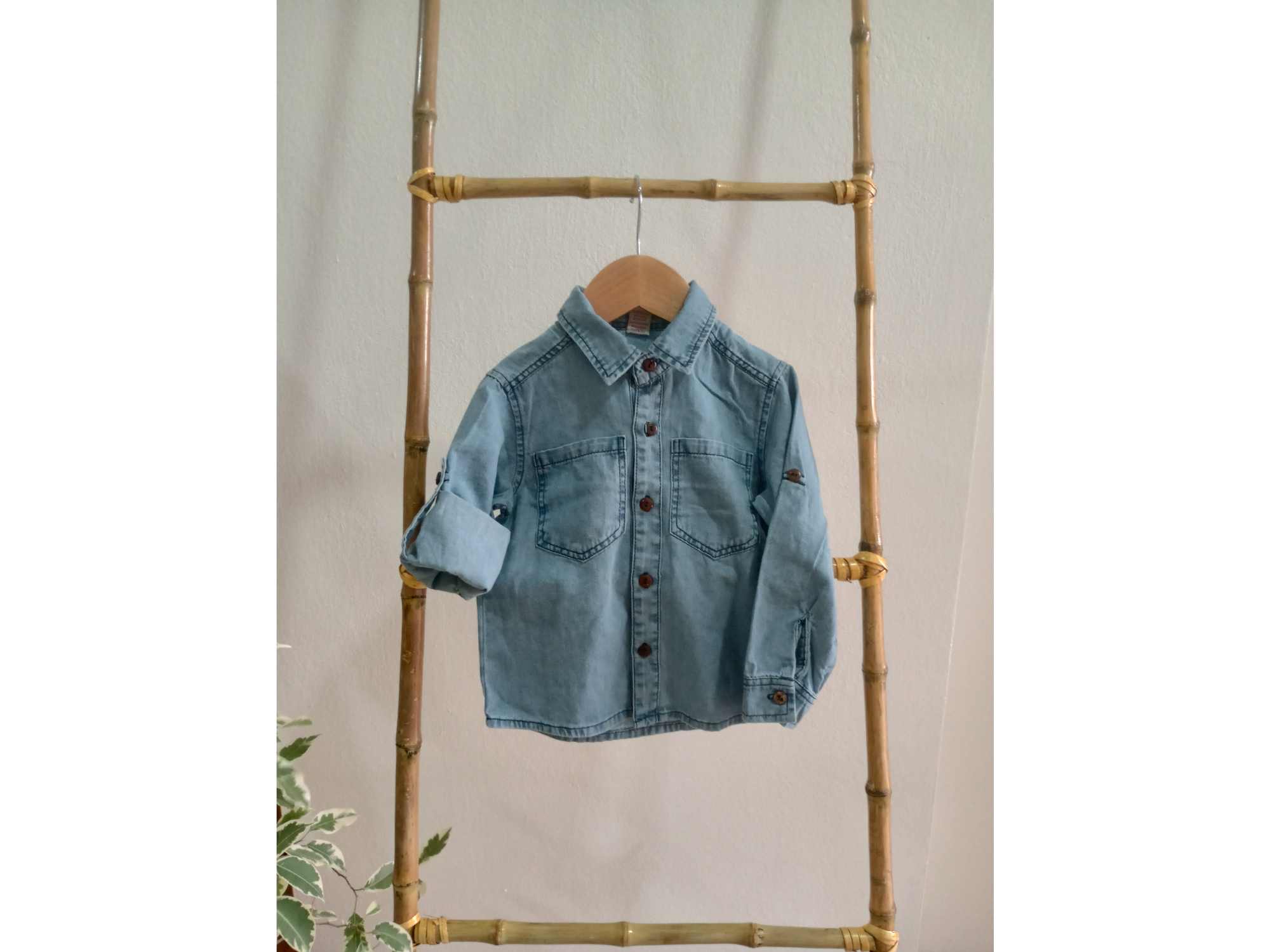 Camisa de Jeans Celeste