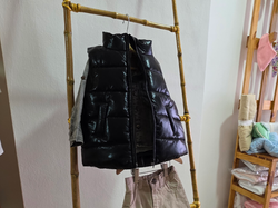 Chaleco tornasolado negro unisex