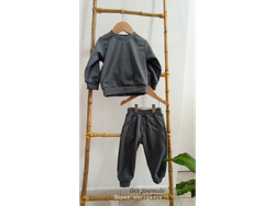 Conjunto darlon gris jazpeado
