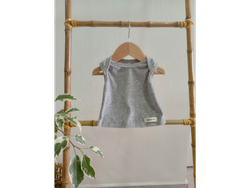 Chaleco de Plush, Gris, de 3 a 6 meses