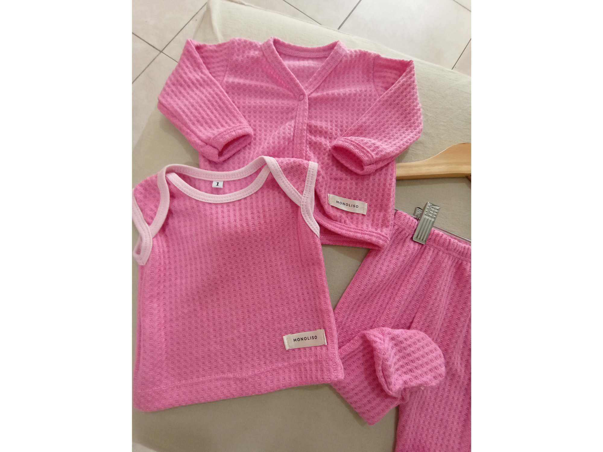 Set de wafle fucsia
