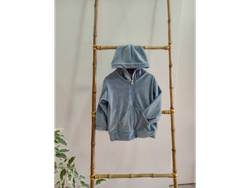 Campera de Plush Celeste