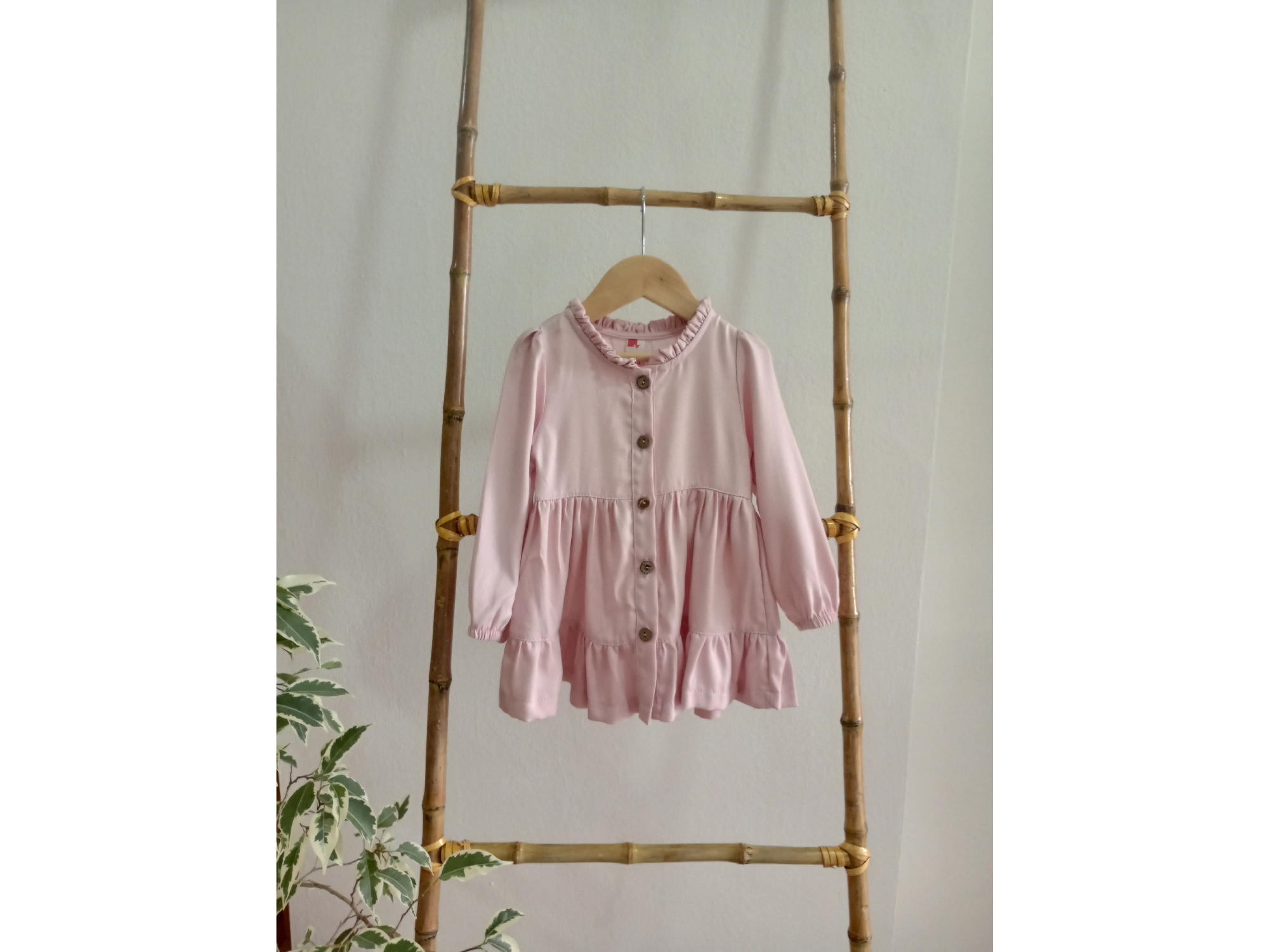 Vestido de Lino Rosa