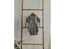 Bodye Chomba Gris con Rayas