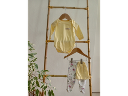 Ajuar Jardin, cuello Americano, de 0 a 3 meses.