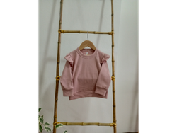 Buzo Morley Frizado con Volados Rosa Viejo