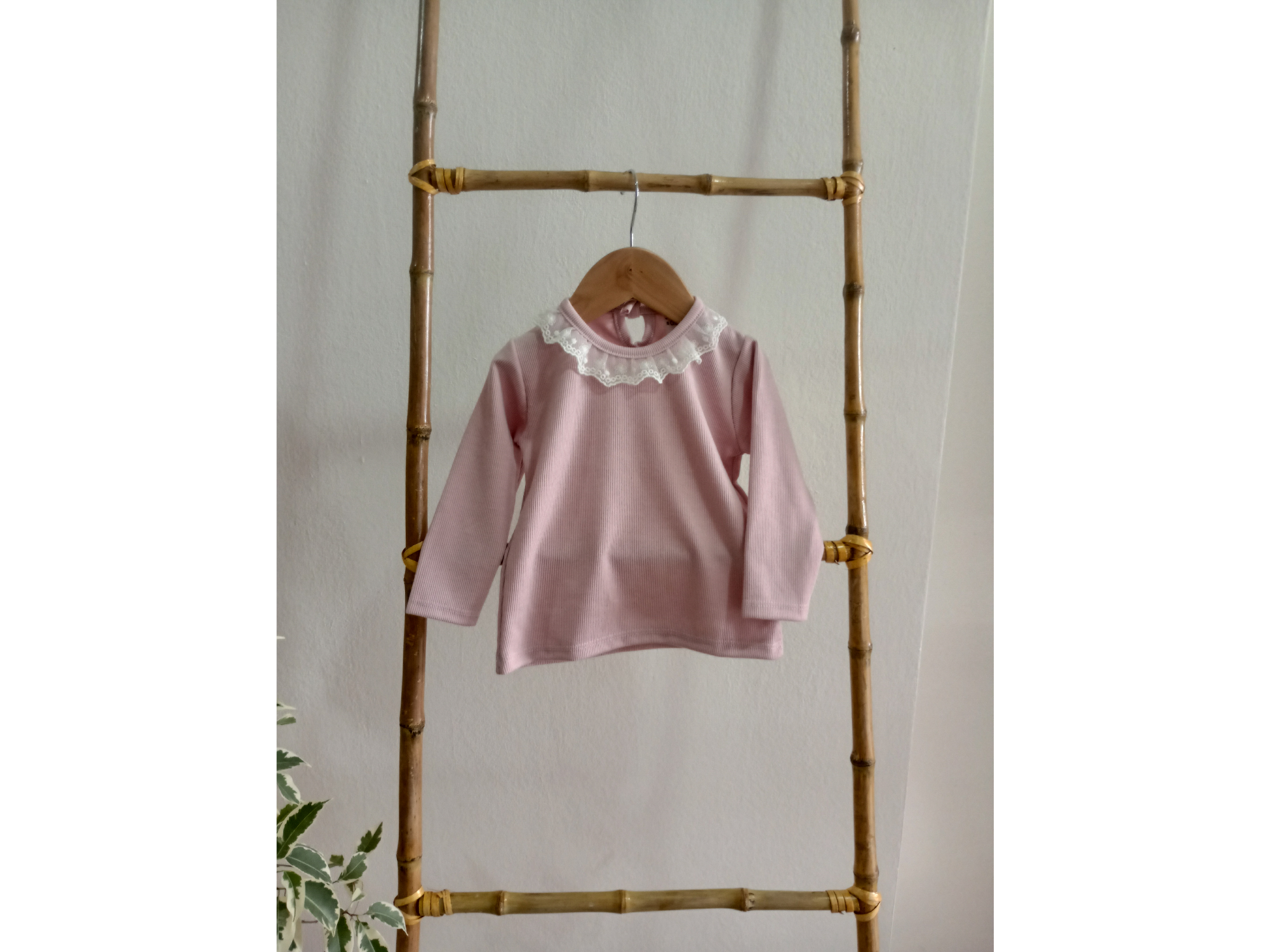 Remera Manga Larga Rosa
