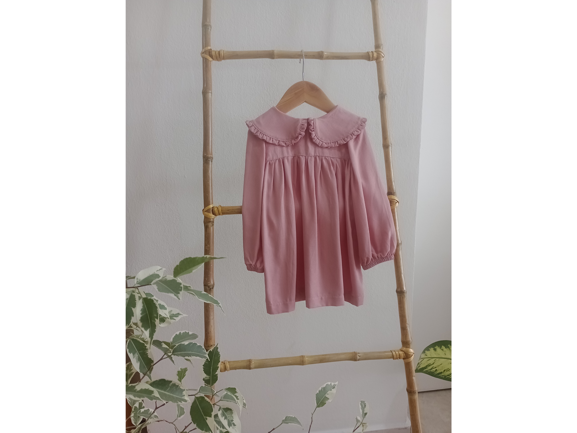 Vestido de Lino Rosa