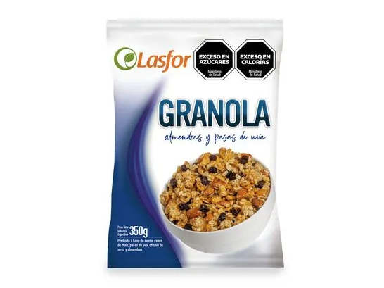 Granola almendras y pasas x350gr