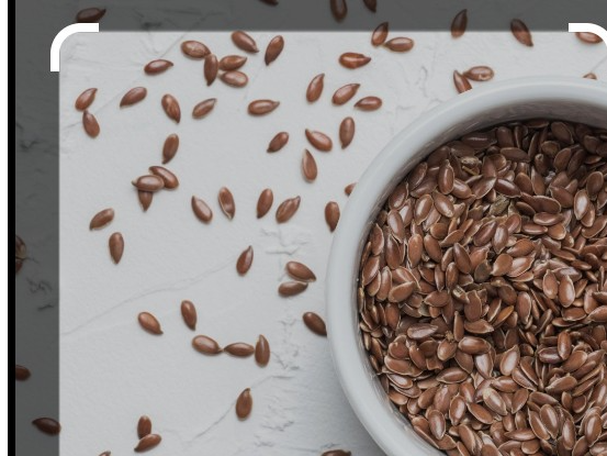 Semillas de lino marrón