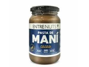 PASTA DE MANI CON CACAO. ENTRE NUTS
