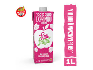 JUGO 100% NAT. MANZANA Y FRUTILLA