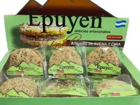 ALFAJOR  LIGHT DE AVENA Y CHIA