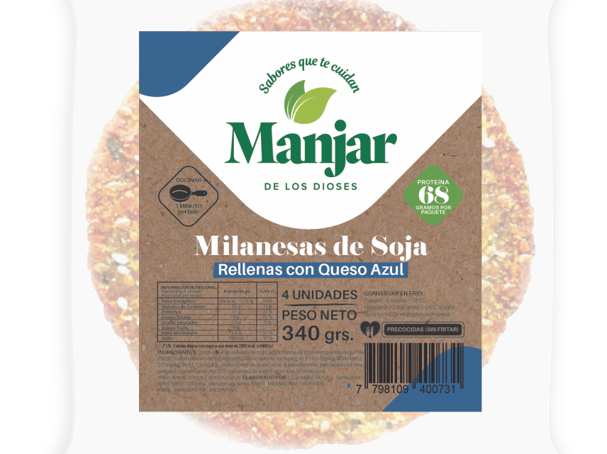 MILA DE SOJA CON QUESO AZUL