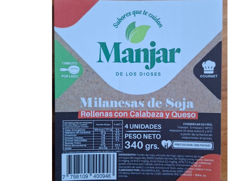 MILA SE SOJA CON CALABAZA Y QUESO