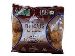 GALLETITA INTEGRAL LIGHT, AVENA Y SEMILLAS