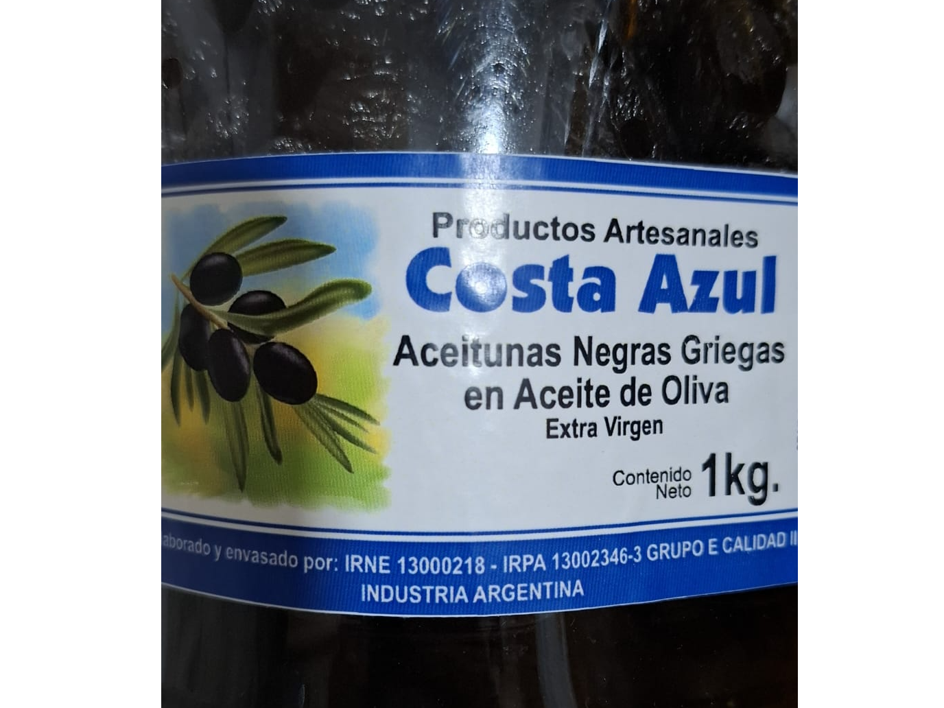 ACEITUNAS GRIEGAS, EN ACEIT.  OLIVA