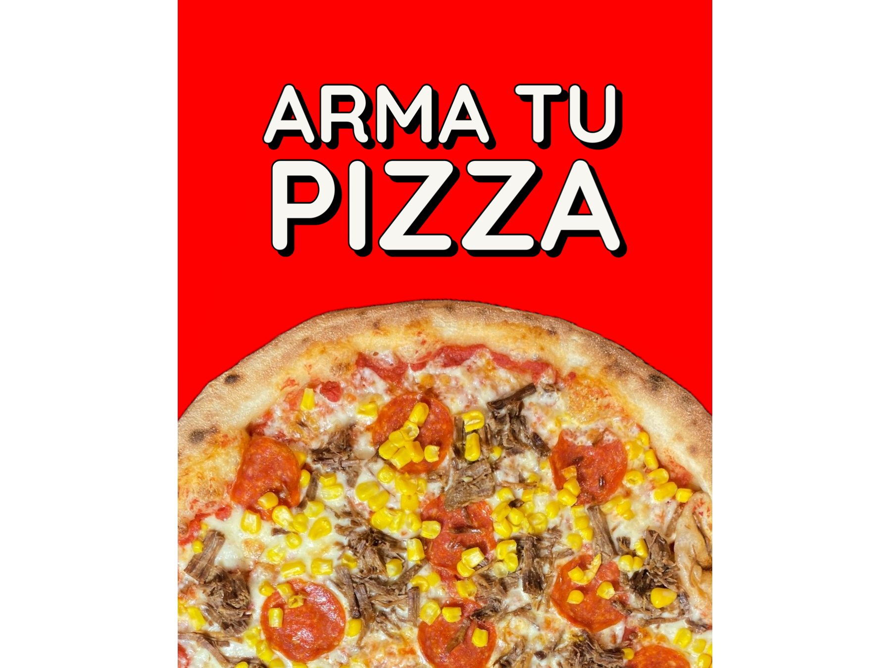 Arma tu pizza! Tamaño extra grande (38+ cm)