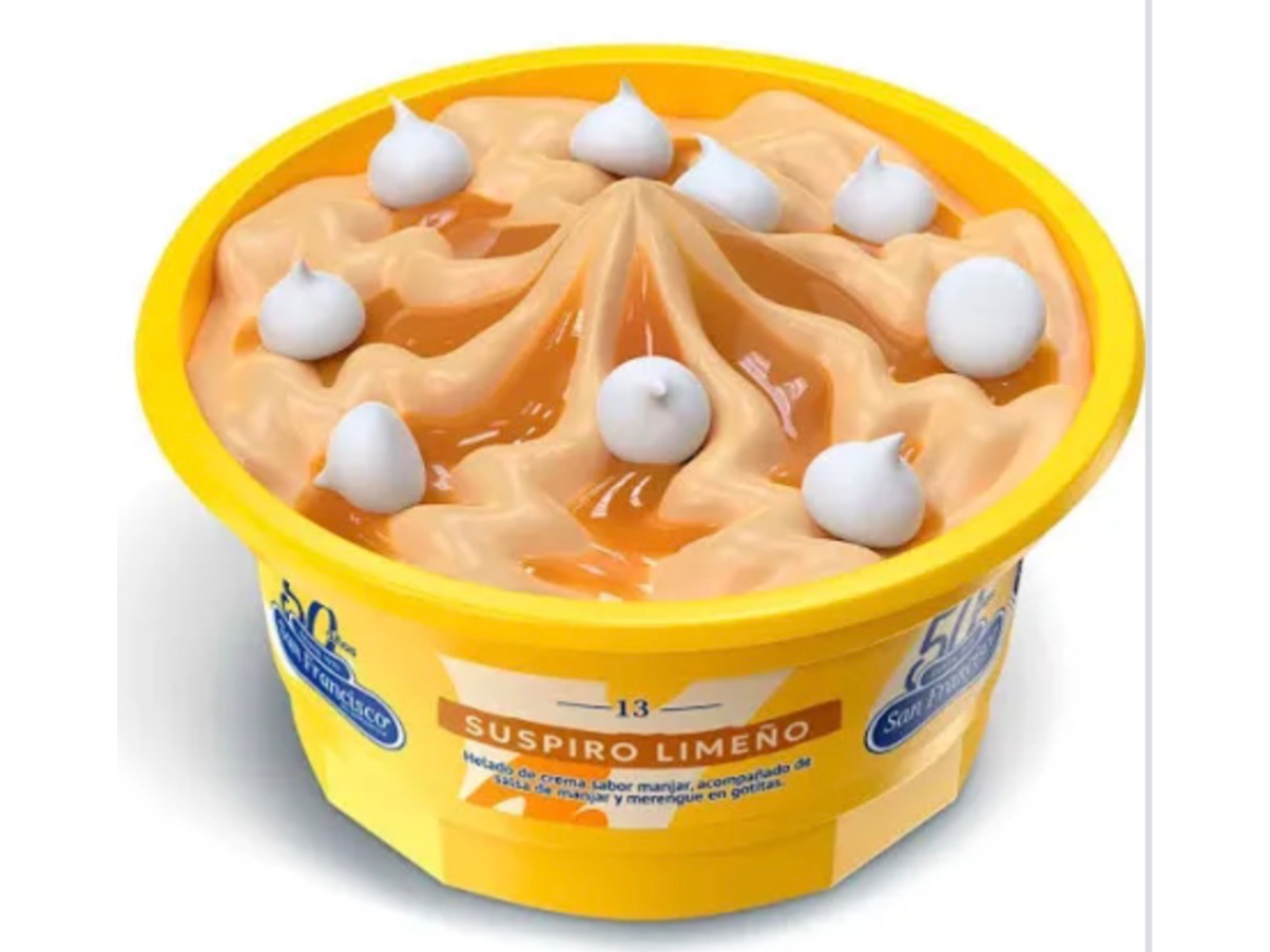Helado Suspiro limeño 🤎