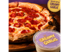 Doble Pepperoni 🍕🍕 + cup salsa Creamy ajo