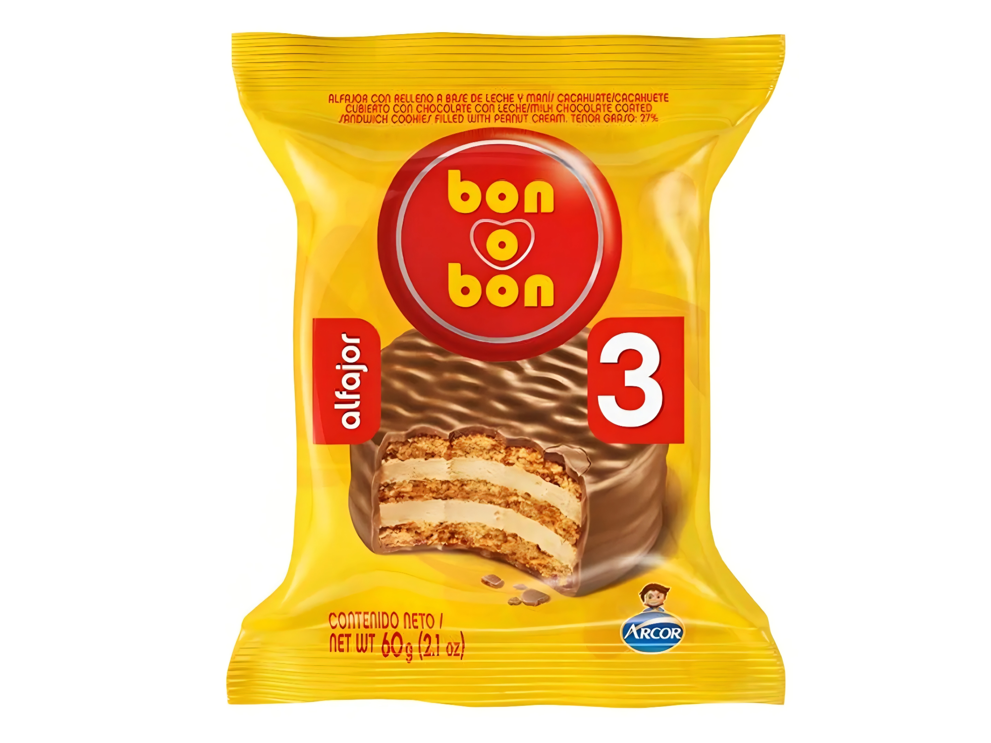 Alfajor Bon o Bon Original 60 gr.