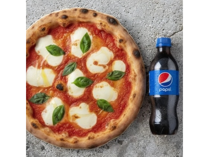 Pizza Mediana 30 cm + bebida mini 250 ml