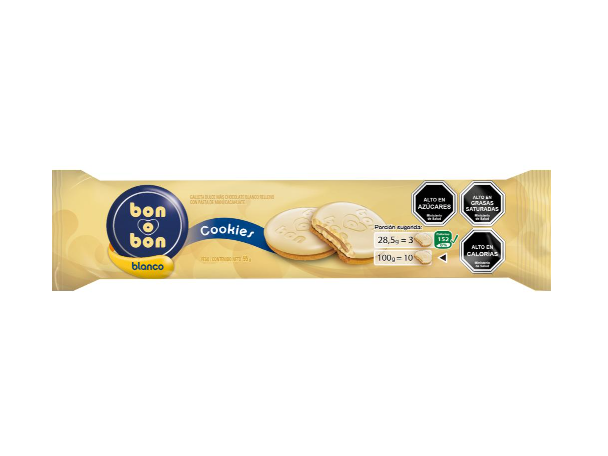 Galleta Bon o Bon chocolate blanco