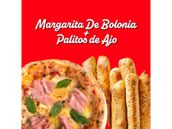 Pizza del mes + palitos
