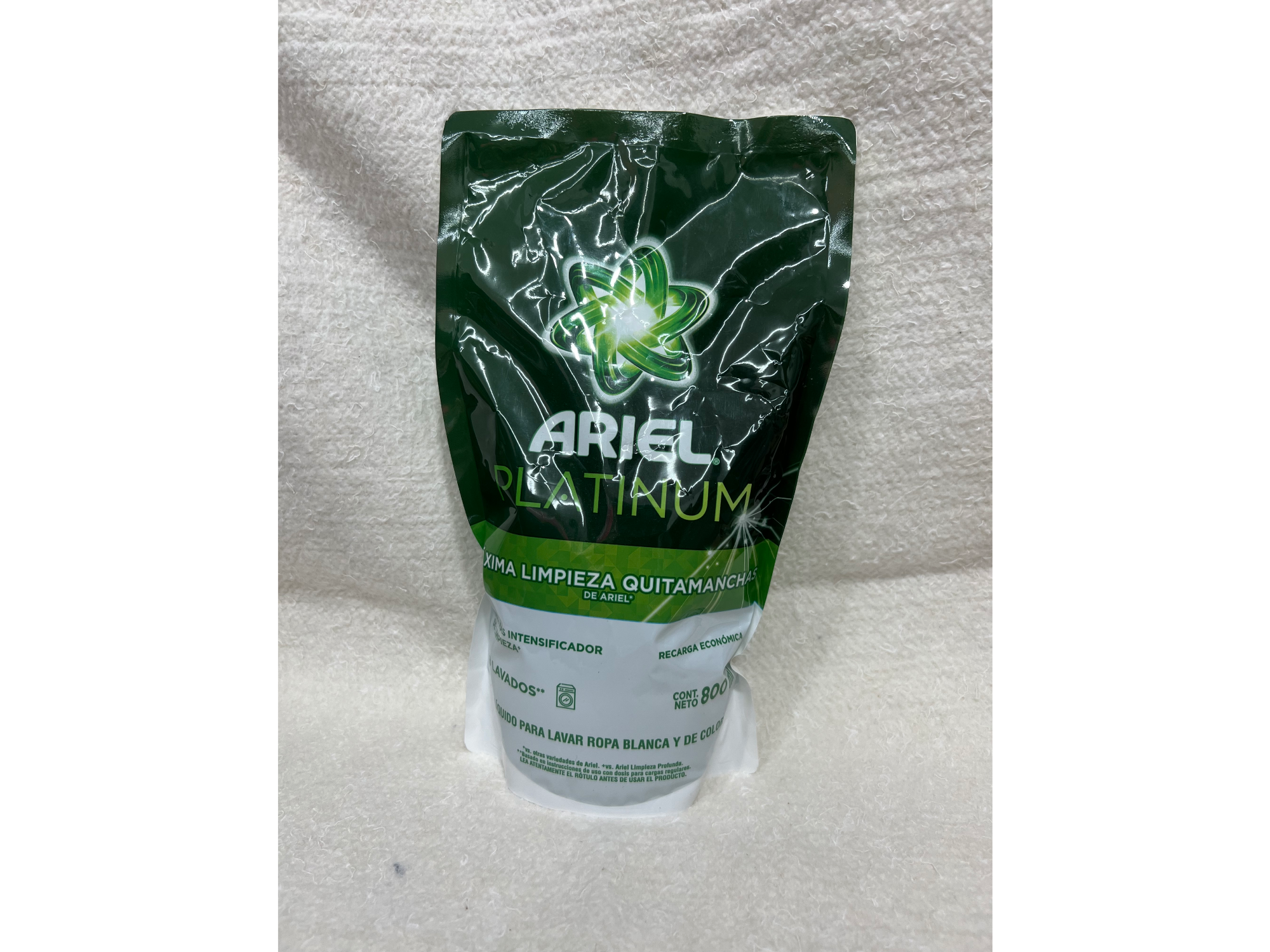 Jabón líquido Ariel platinum 800 Ml