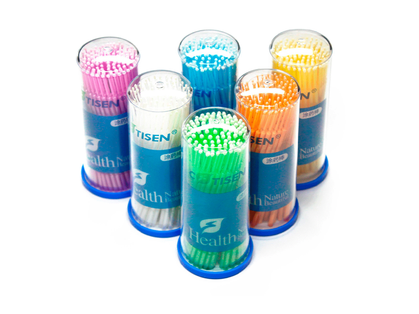 Microbrush aplicadores, tubo c/dispenser x 100u. COTISEN