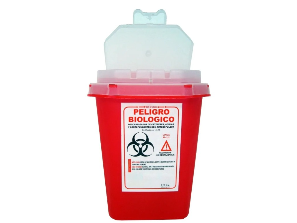 Descartador De Agujas Y Cortopunzantes 2.2l