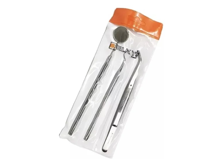 Kit Triada (espejo + Pinza De Algodón + Explorador). Belkys