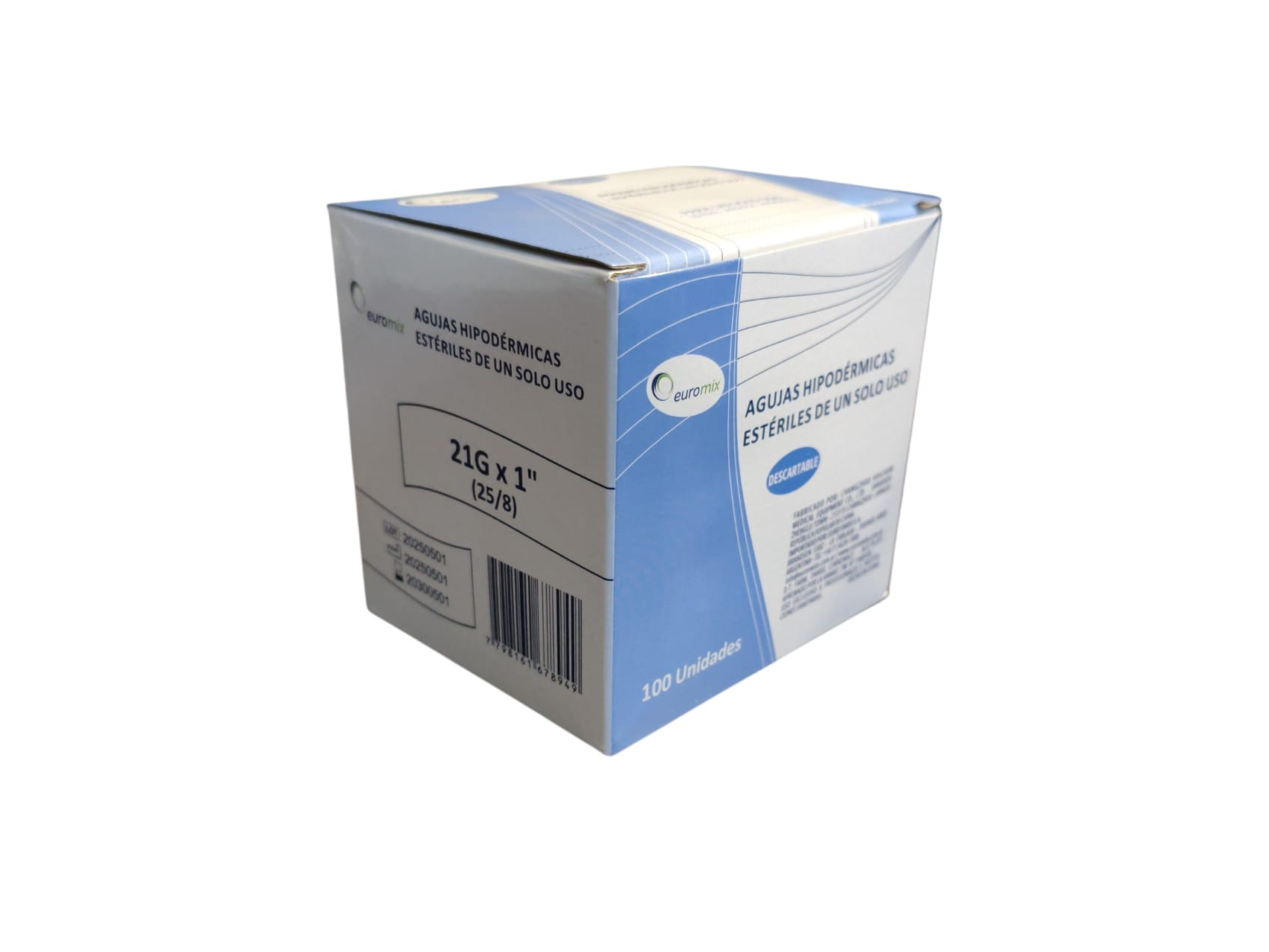 Aguja Descartable - Euromix X 100 Unidades