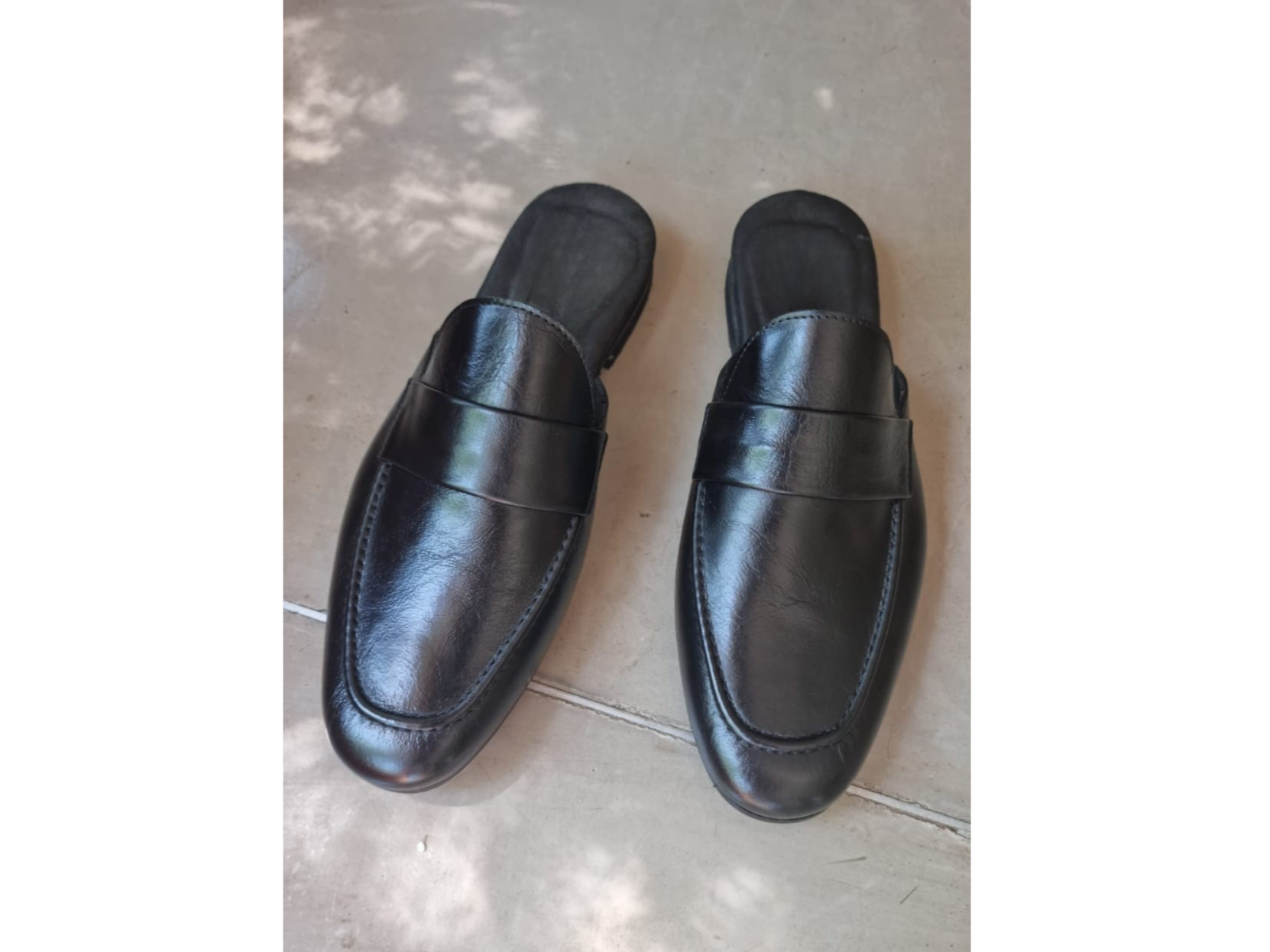 Slippers  Ana cuero negro