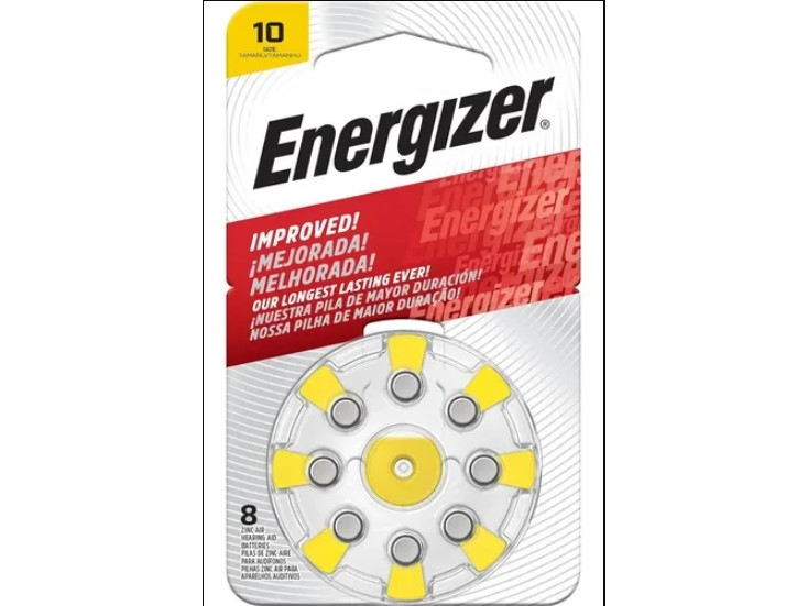 PILAS ENERGIZER AZ10 BOTON ZIN AIRE 98 mAh x8