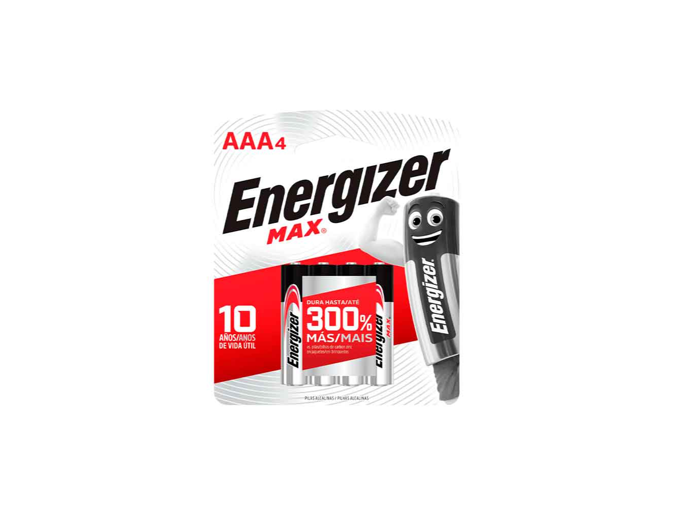 PILAS ENERGIZER E92 AAA ALCALINA 1250 mAh x4