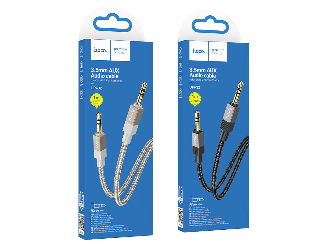 CABLES HOCO PLUG 3.5  HOCO UPA32 CLEVER DORADO 1 M