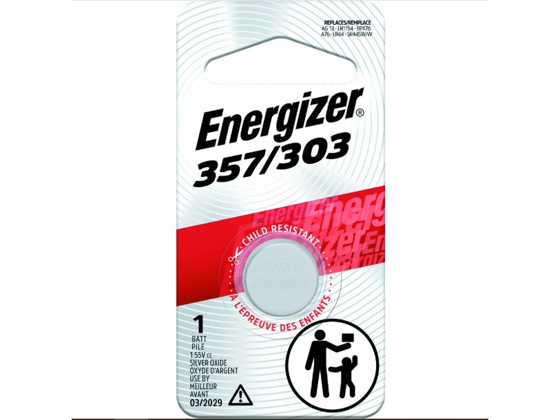 PILAS ENERGIZER 357 BOTON OXIDO DE PLATA 79 mAh x1