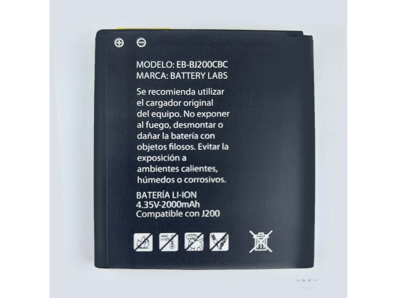 BATERIAS CELULARES BATTERY LABS SAMS J2/J200 2000 mAh  ORIGINAL