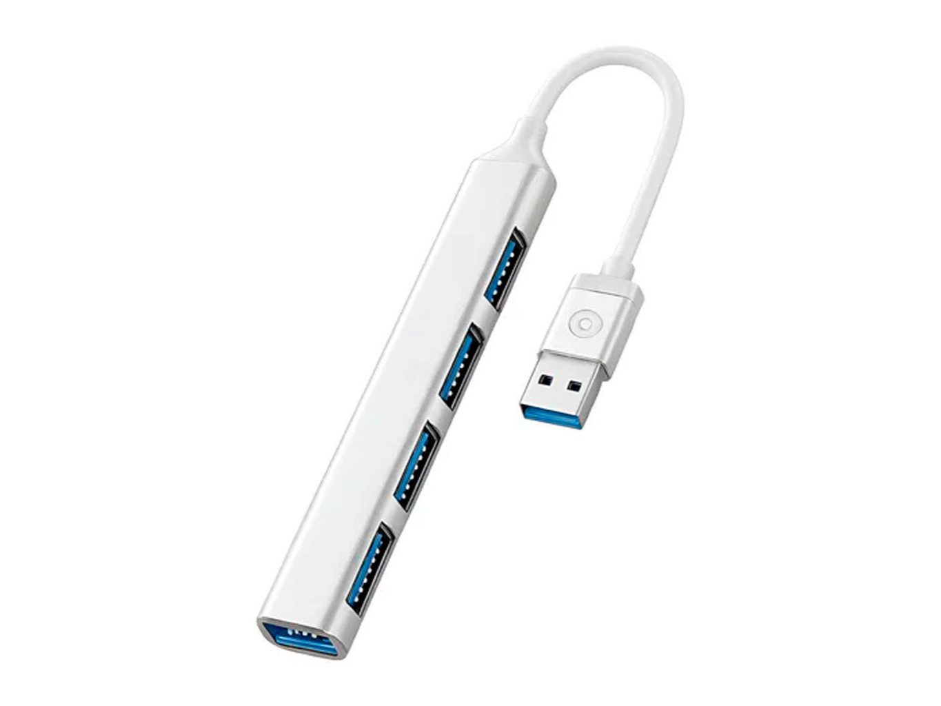 CABLES WUW USB 3.0  X235 HUB 4 USB PLATEADO ADAPTADOR