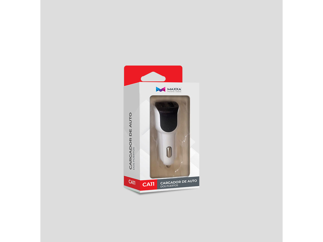 CARGADORES MAXXA 12V-24V 2 PUERTOS USB 2AMP AUTO  MAXXA CA11 2 PUERTOS