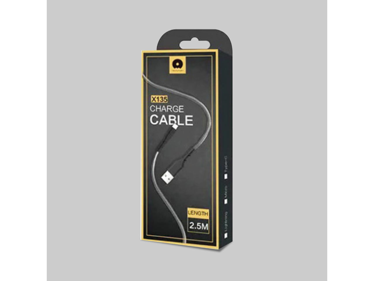 CABLES WUW MICRO USB // V8 USB 2.0 WUW X135 MICRO USB NEGRO 2,5 M