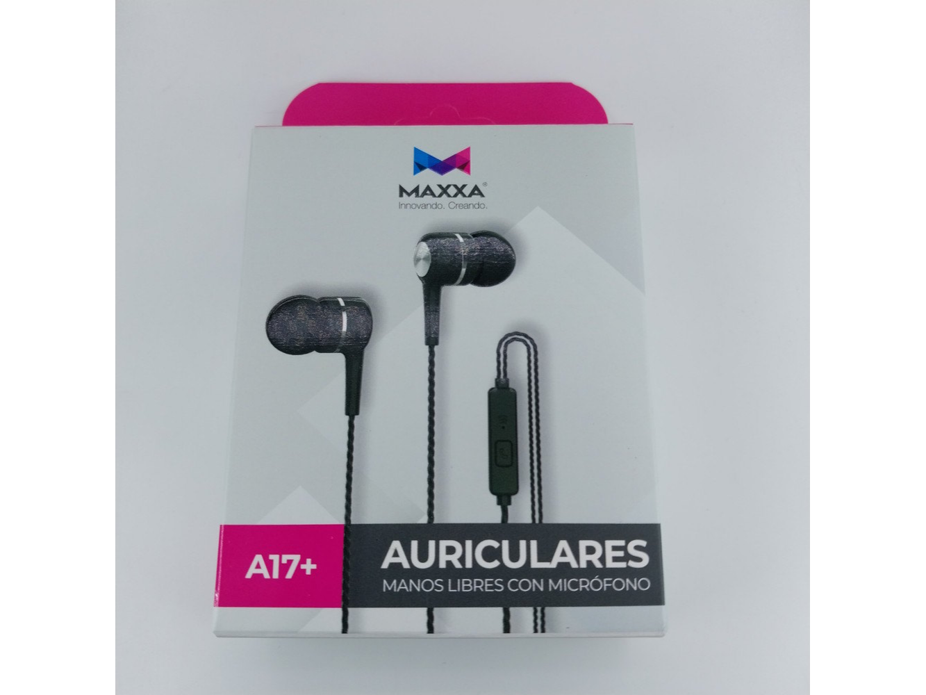 AURICULARES MAXXA  A17+ INEAR PLUG 3.5MM NEGRO