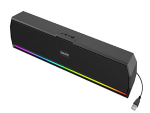 PARLANTES GENERICO  E-3584 BARRA BLUETOOTH NEGRO CALIDAD