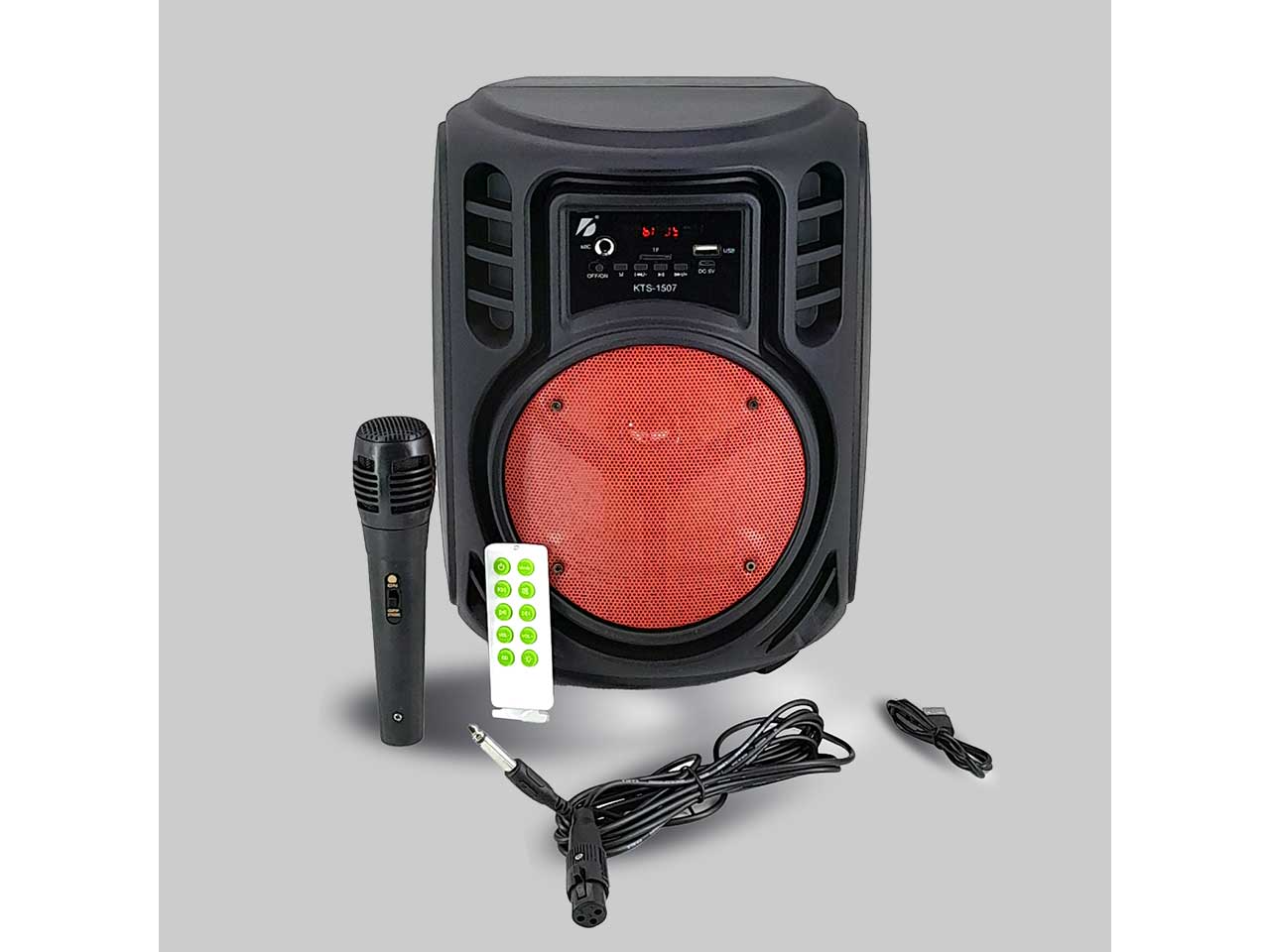 PARLANTES LABS  AL-SP-507 CON CONTROL-MIC 8' BLUETOOTH ROJO CALIDAD